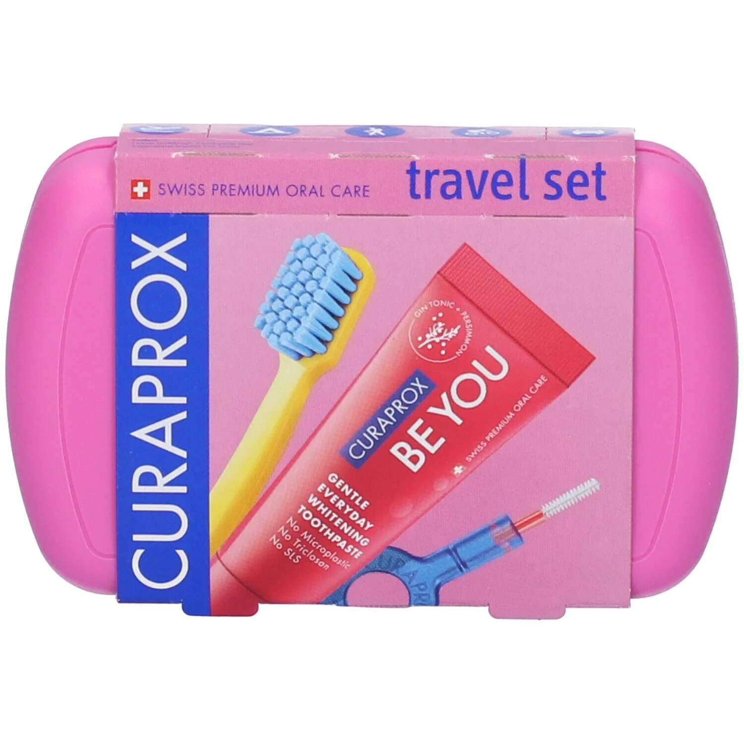 CURAPROX TRAVEL SET PINK