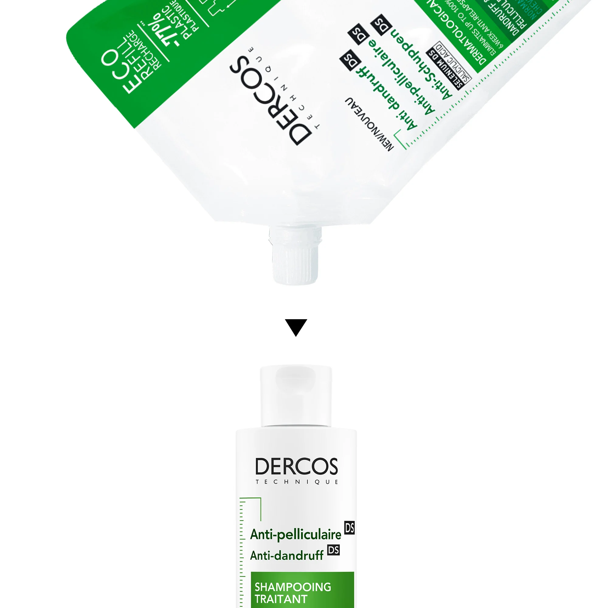 Vichy Dercos Eco 500 Ml Ricarica Shampoo Anti Forfora