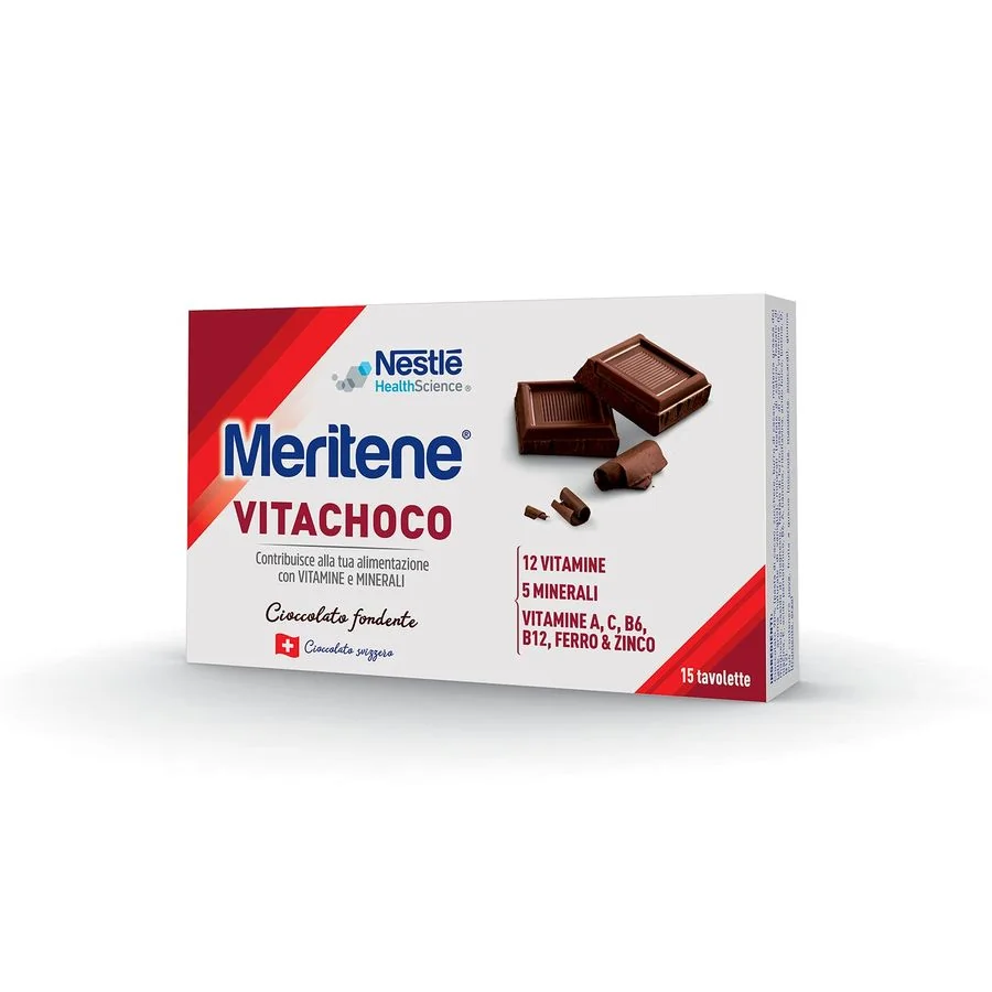 MERITENE VITACHOCO FONDENTE INTEGRATORE MULTIVITAMINICO 15 CIOCCOLATINI