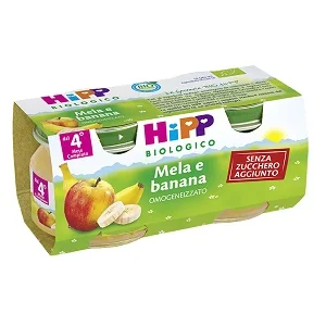 HIPP BIOLOGICO MERENDA MELA E BANANA 4 X 100 G