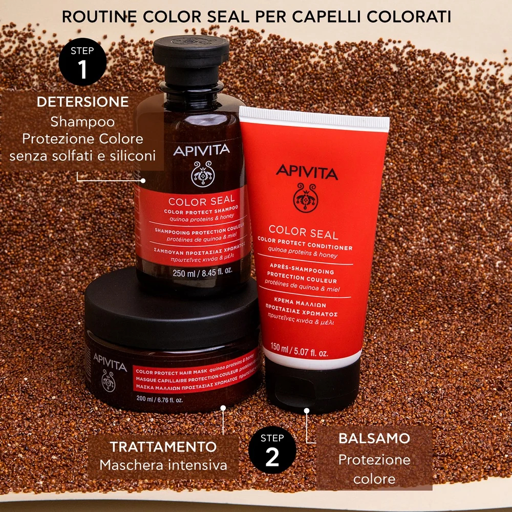 Apivita Hair Mask Colored 200 Ml Maschera Capelli Protezione Colore