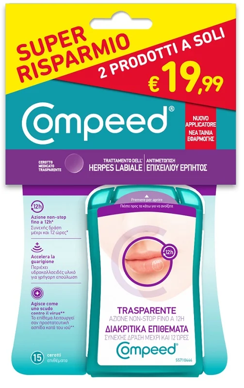 COMPEED HERPES LABIALE BIPACCO