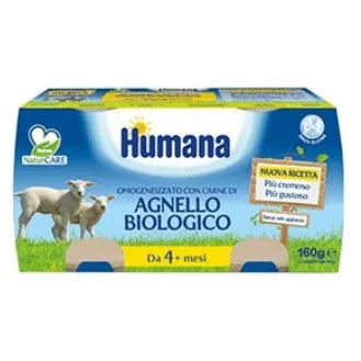 Humana Omogeneizzato Agnello Bio 2X80G Indicato per lo Svezzamento