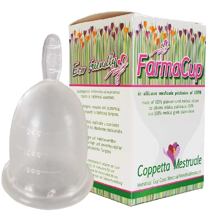 FARMACARE FARMCACUP COPPETTA MESTRUALE SILICONE IPOALLEGENICA GRANDE