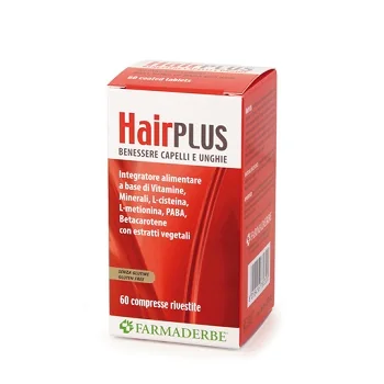 FARMADERBE HAIR PLUS INTEGRATORE CAPELLI UNGHIE 60 COMPRESSE