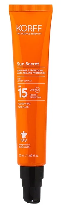 KORFF SUN SECRET FLUIDO VISO SPF15 50 ML