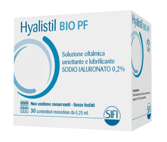 HYALISTIL BIO PF SOLUZIONE OFTALMICA UMETTANTE LUBRIFICANTE 0,2% SODIO IALURONATO 30 FLACONCINI