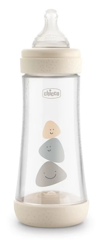 CHICCO BIBERON PERFECT 5 FLUSSO VELOCE IN SILICONE UNISEX +4 MESI 300 ML