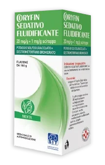 CORYFIN SEDATIVO FLUIDIFICANTE SCIROPPO 20 MG/G + 1 MG/G TOSSE SECCA 180 G