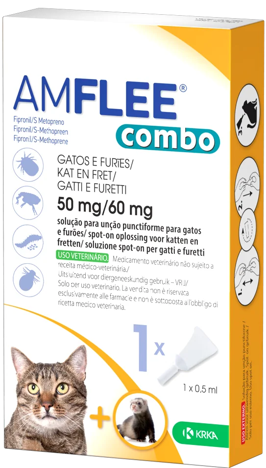 AMFLEE COMBO 50MG/60MG GATTI E FURETTI KRKA 1 PIPETTA