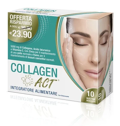 COLLAGEN ACT INTEGRATORE DI COLLAGENE 10 BUSTINE MONODOSE