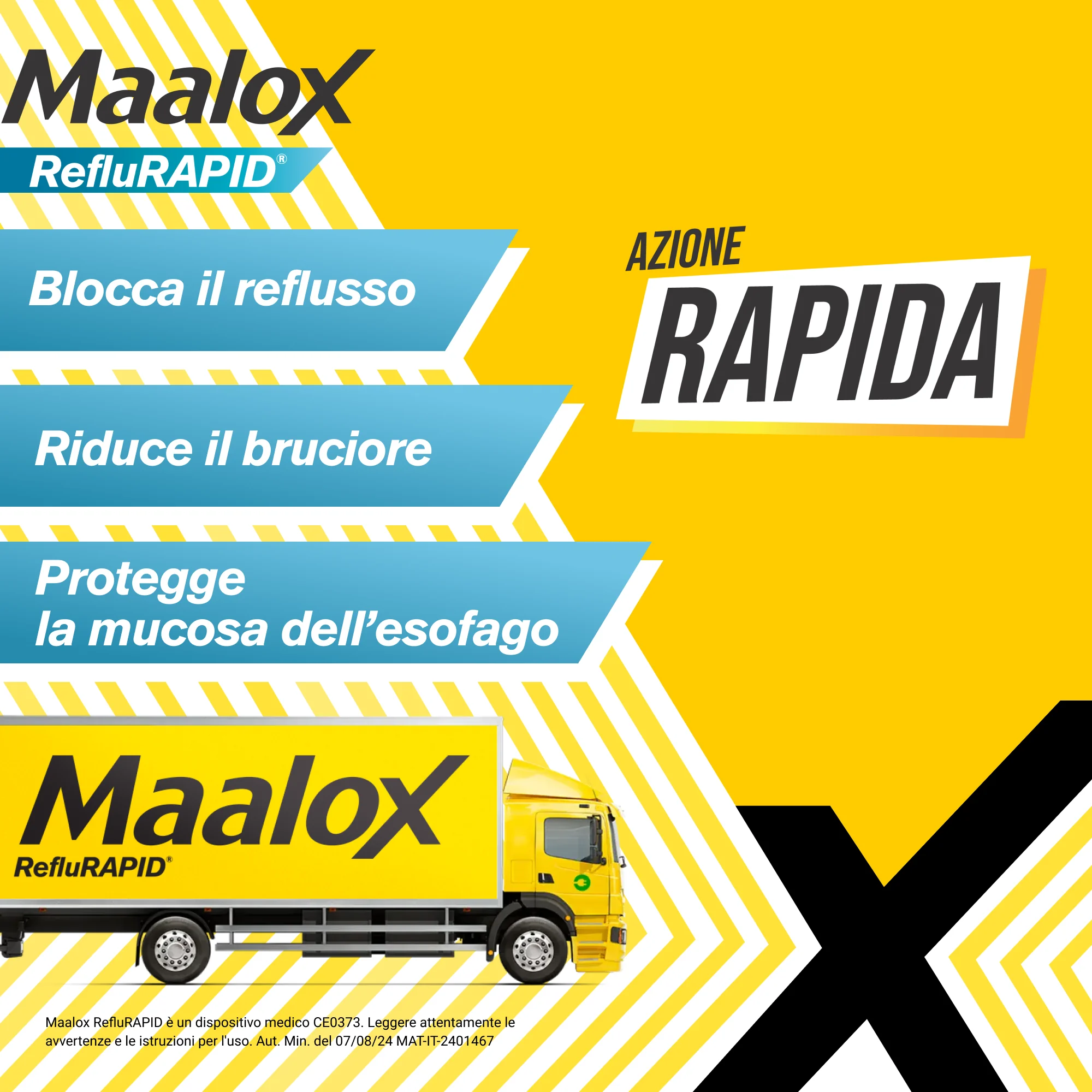 Maalox Reflurapid 40 Compresse Masticabili Reflusso e Acidità