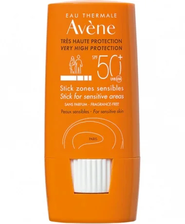 AVÈNE STICK LARGE ZONE SENSIBILI 50+ 8 G