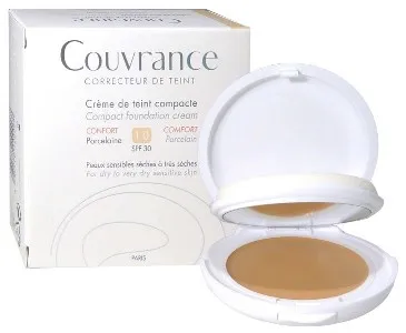 Avene Couvrance Crema Compatta Colorata 01 Porcellana SPF 30 9,5 g Per Pelli Sensibili