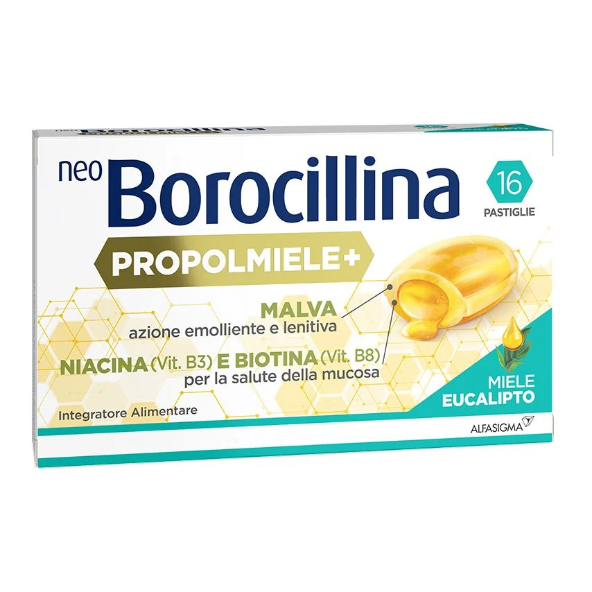 NEOBOROCILLINA PROPOLMIELE+ EUCALIPTO 16 CAPSULE