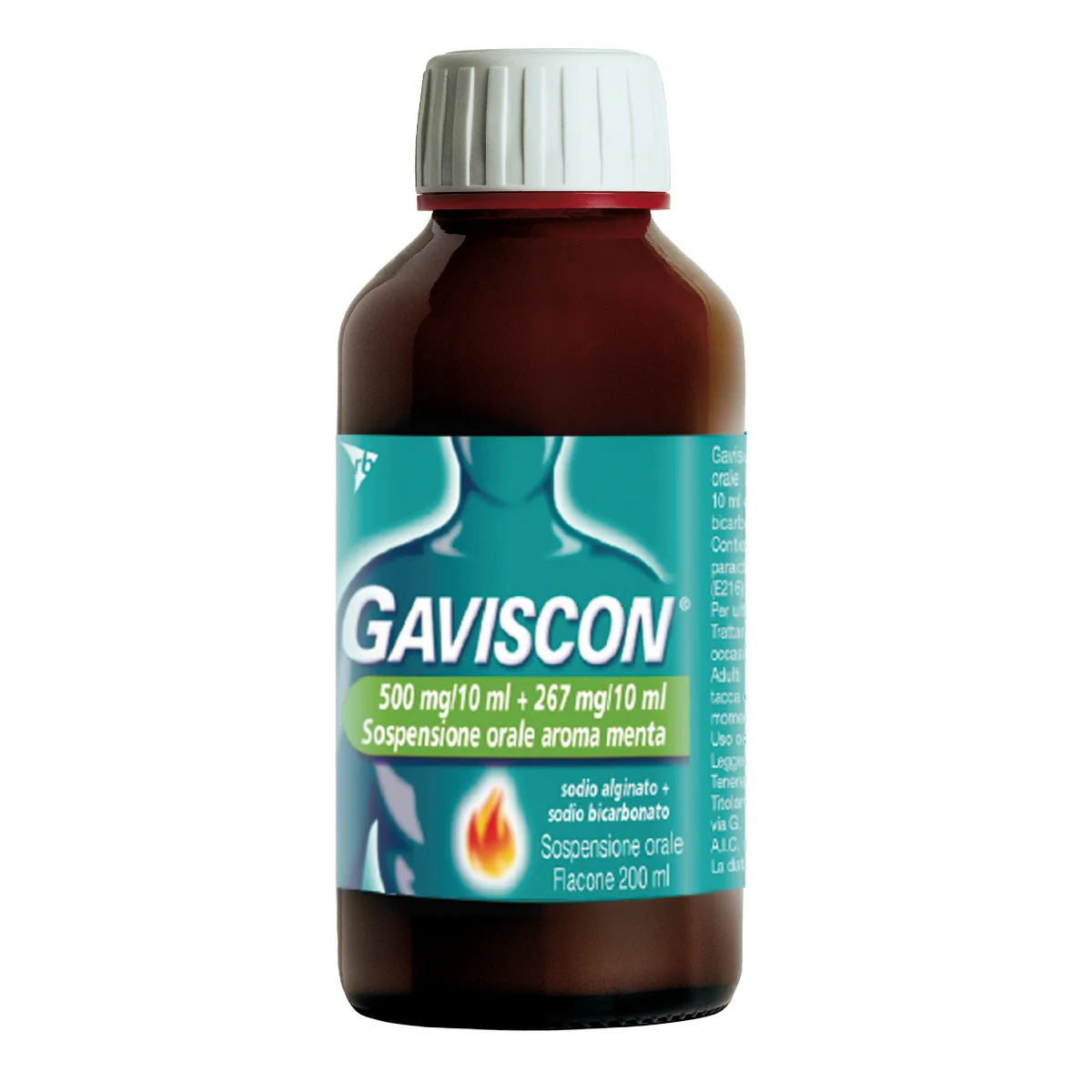 GAVISCON 500 + 267 MG 10 ML MENTA