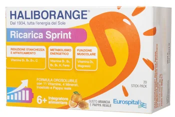 HALIBORANGE RICARICA SPRINT INTEGRATORE TONICO ENERGETICO 20 STICK-PACK