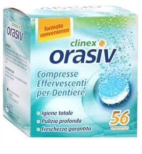 ORASIV CLINEX COMPRESSE EFFERVESCENTI PROTESI DENTALE 56 PEZZI