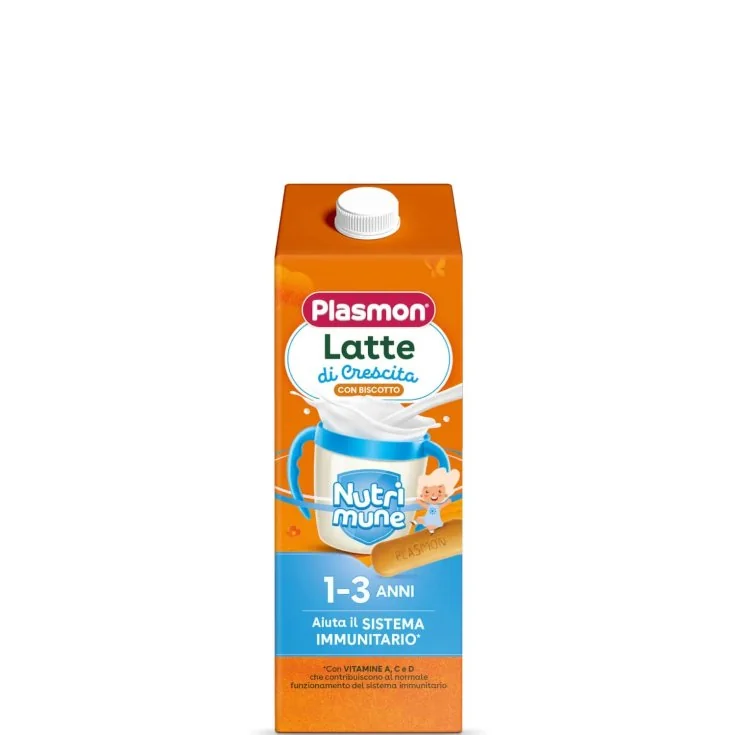 PLASMON LATTI DI CRESCITA NUTRIMUNE STAGE 3 LIQUIDO CON BISCOTTO 2X500 ML