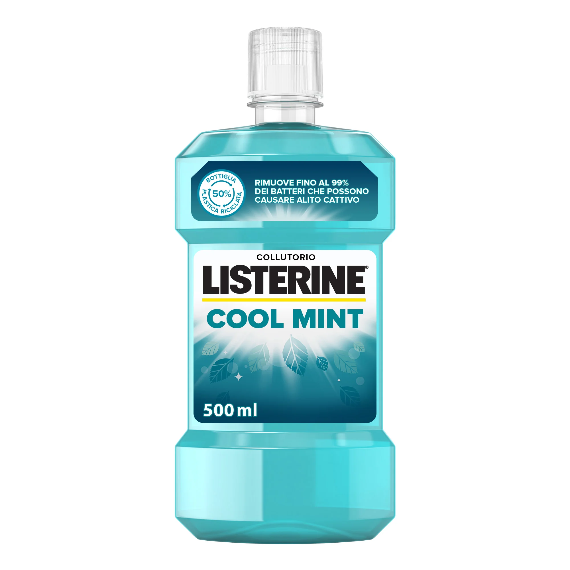 Listerine Coolmint Collutorio Antiplacca 500 ml Rinfrescante Alito