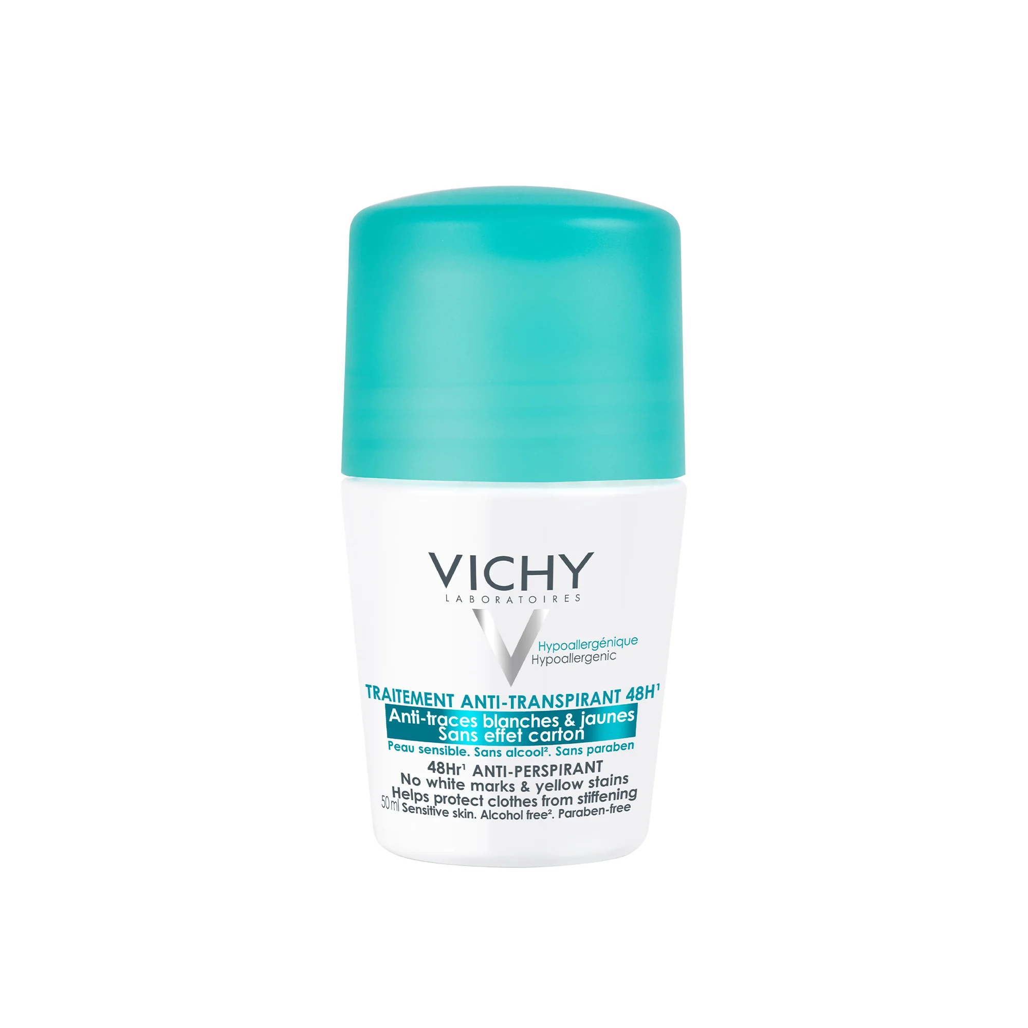 Vichy Deodorante Antitraspirante 50 ml Anti Tracce Bianche e Gialle