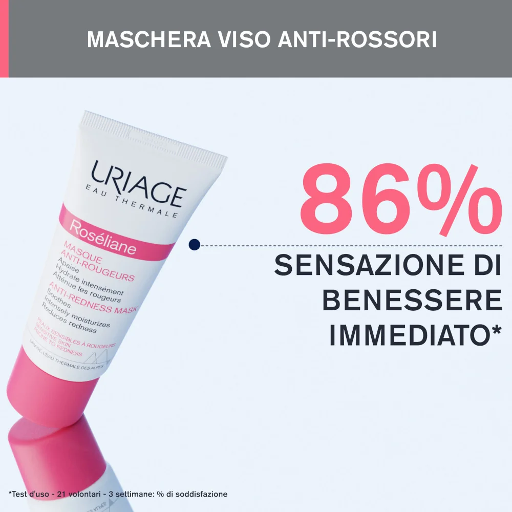 Uriage Rosèliane Maschera Anti-rossore Lenitiva Viso 40 ml 