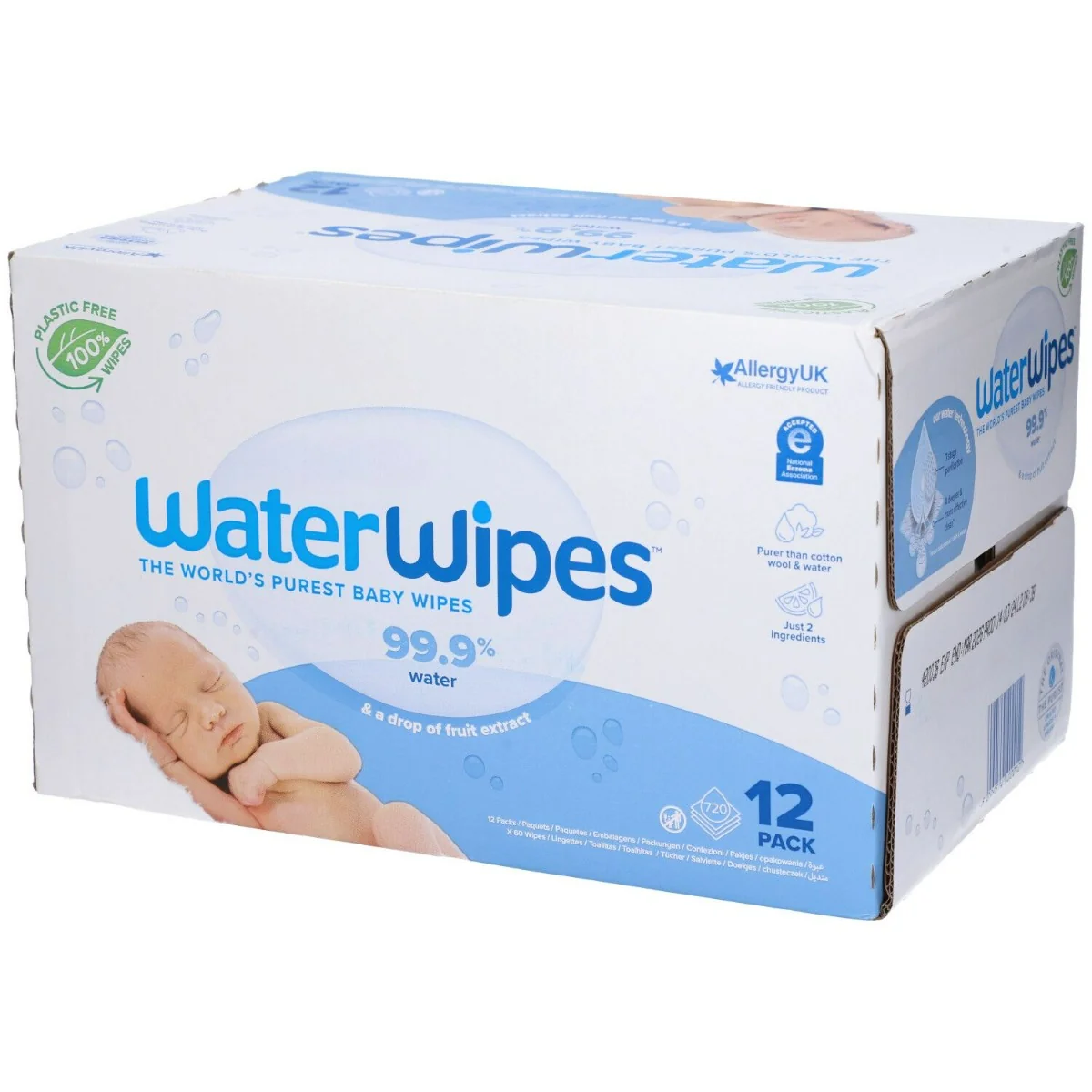 WATERWIPES BABY SALV 12PACK