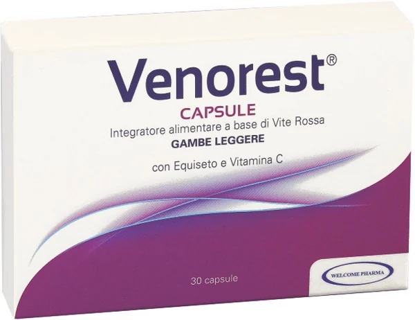 VENOREST CAPSULE INTEGRATORE DI VITE ROSSA 30 CAPSULE