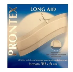 SAFETY PRONTEX LONG AID STRISCIA MEDICATA IN TNT 50X6 CM