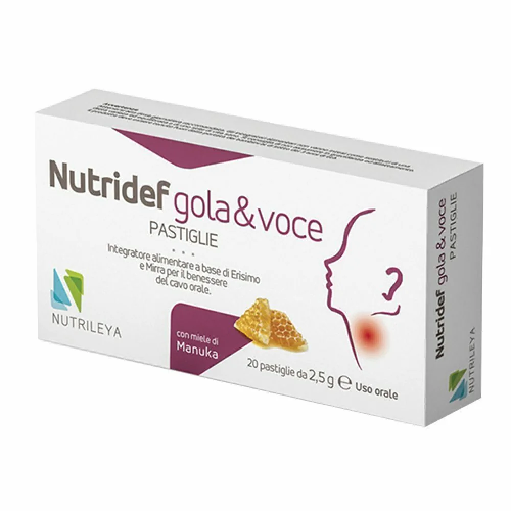 NUTRIDEF GOLA & VOCE MIELE E LIMONE 20 PASTIGLIE