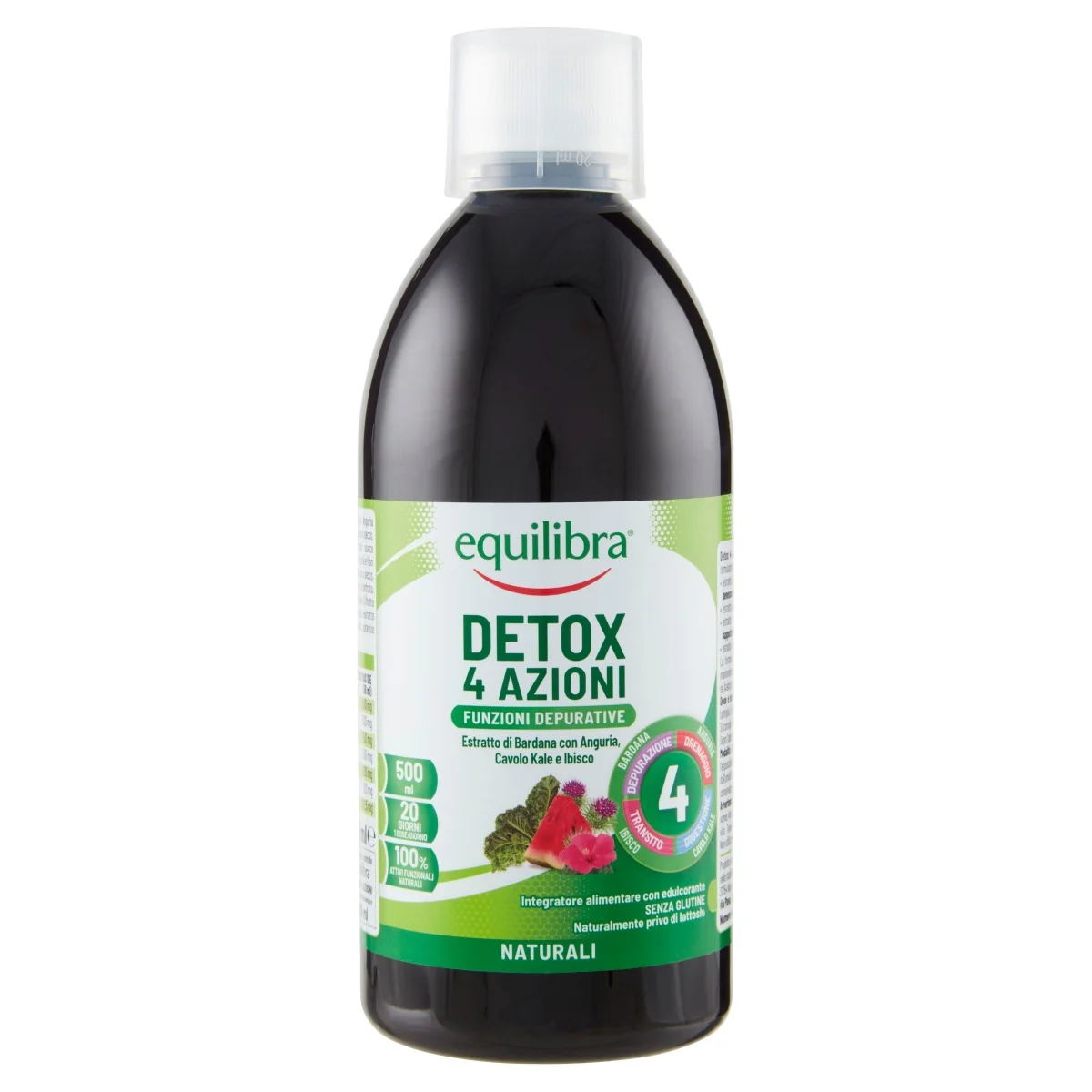 EQUILIBRA DETOX 4 AZIONI GUSTO FRUTTA 500 ML