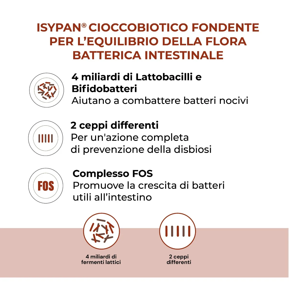 Isypan Cioccobiotico Fondente 8 Pezzi 