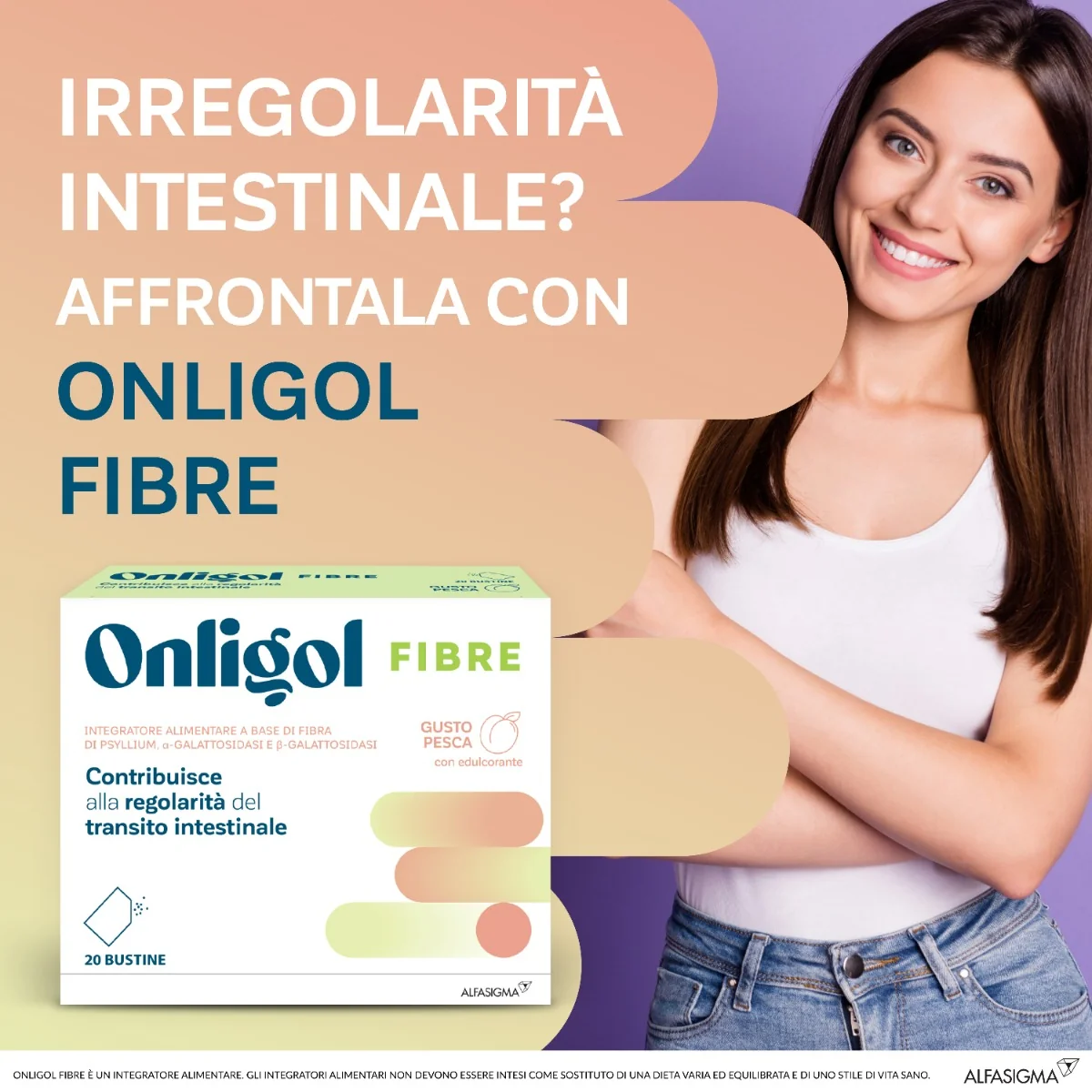 Onligol Fibre Pesca 20 Bustine Transito Intestinale