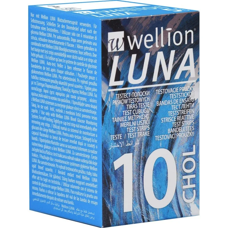 WELLION LUNA CHOLES STRIPS10PZ