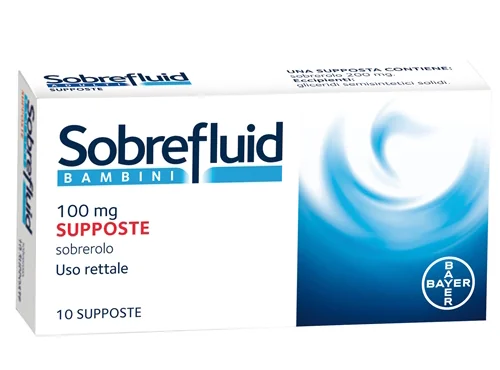 SOBREFLUID SUPPOSTE BAMBINI 10 SUPPOSTE 100 MG