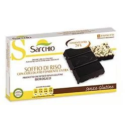 SARCHIO SNACK SOFFIO DI RISO CON CIOCCOLATO FONDENTE EXTRA SENZA GLUTINE 75 G