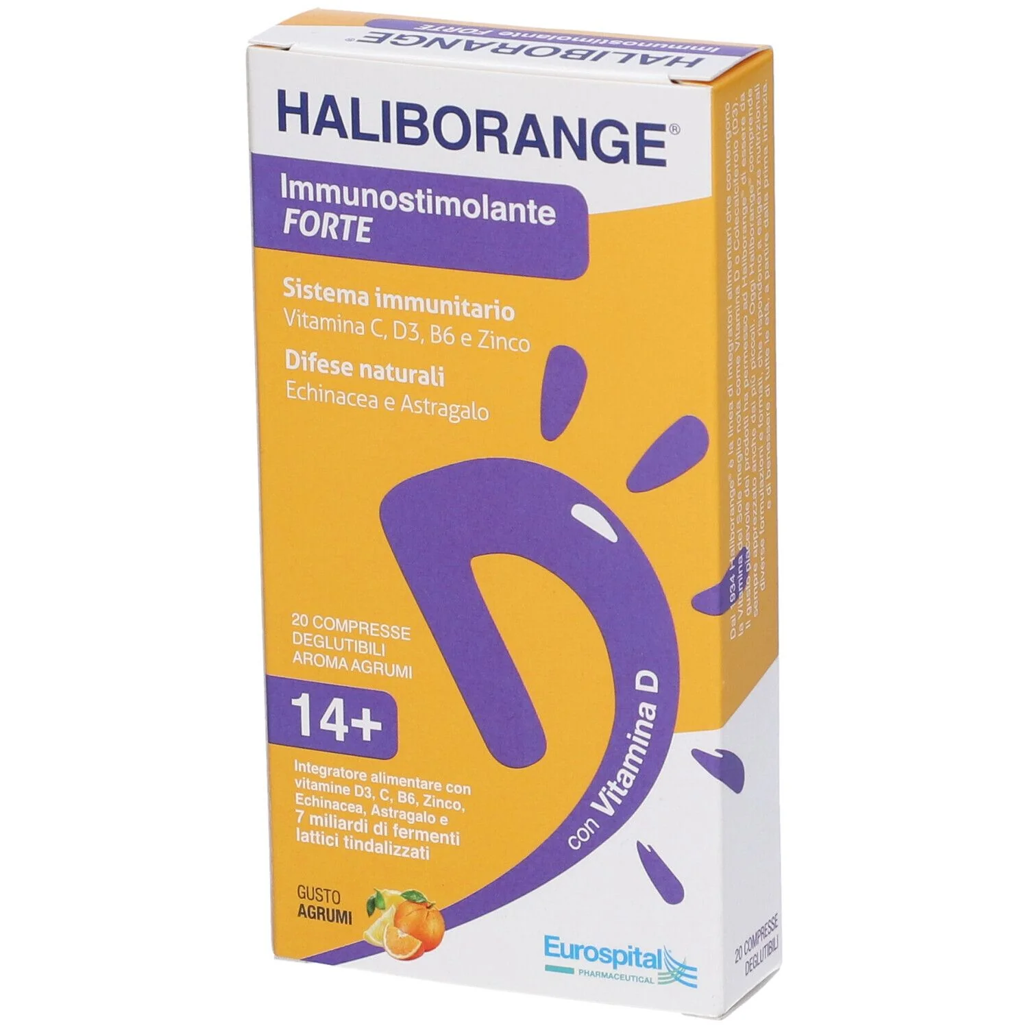 HALIBORANGE IMMUNOSTIMOLANTE FORTE 20 COMPRESSE