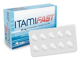 ITAMIFAST 25 MG DICLOFENAC POTASSICO ANALGESICO 10 COMPRESSE RIVESTITE