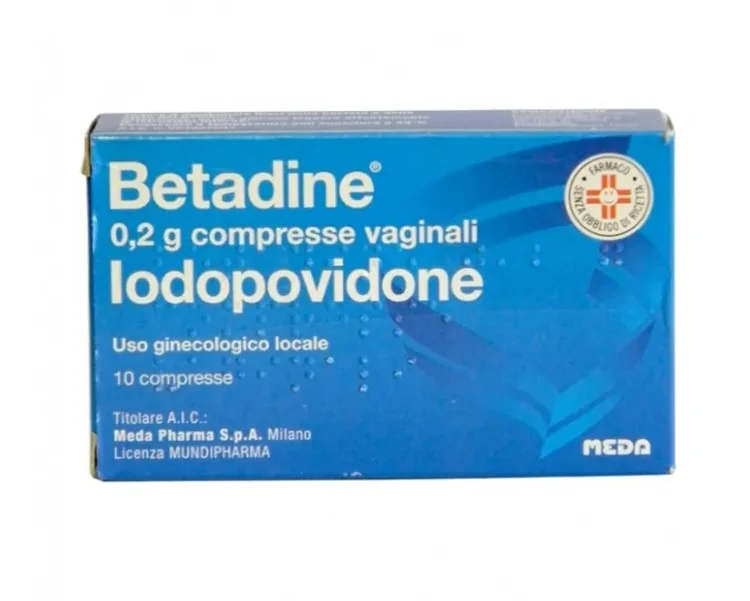 BETADINE 200 MG IODOPOVIDONE 10 COMPRESSE VAGINALI