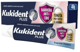 KUKIDENT PLUS BARRIERA ANTI-CIBO FRESCO CREMA ADESIVA DENTIERE 40 G