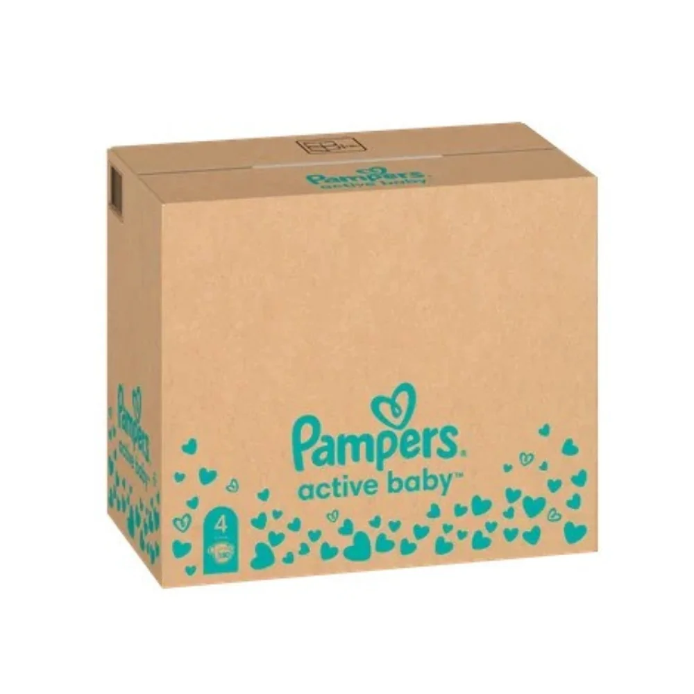 Pampers Active Baby Nappies 4X180 9-14 Kg