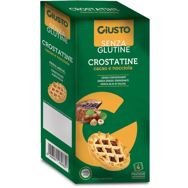 Giusto S/G Crostatina Cacao 4 Pz Senza glutine