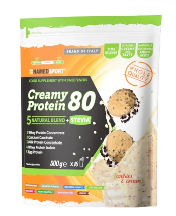 NAMED SPORT CREAMY PROTEIN 80 COOKIES&CREAM BLEND PROTEICO 500 G