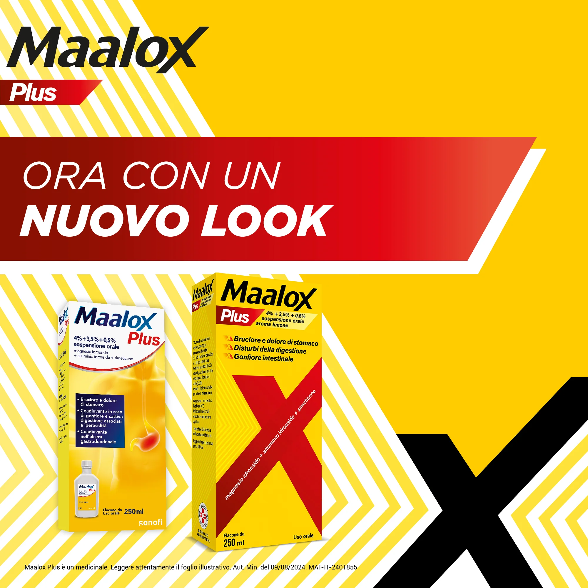 Maalox Plus Sospensione Orale Gusto Limone 250 ml Antiacido