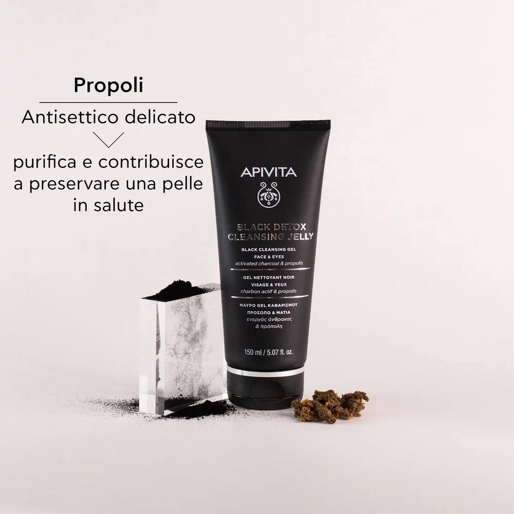 Apivita Black Detox Cleanser 150 Ml/20 Gel Detergente