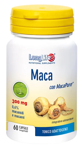 LONGLIFE MACA INTEGRATORE TONICO ENERGIZZANTE 60 CAPSULE