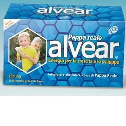 ALVEAR JUNIOR INTEGRATORE PER LA CRESCITA CON PAPPA REALE GUSTO ARANCIA 10 FLACONCINI