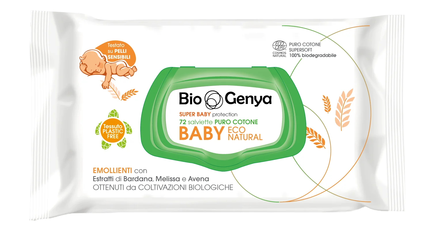 BIOGENYA SALVIETTE BABY ECO NATURAL 72 PEZZI