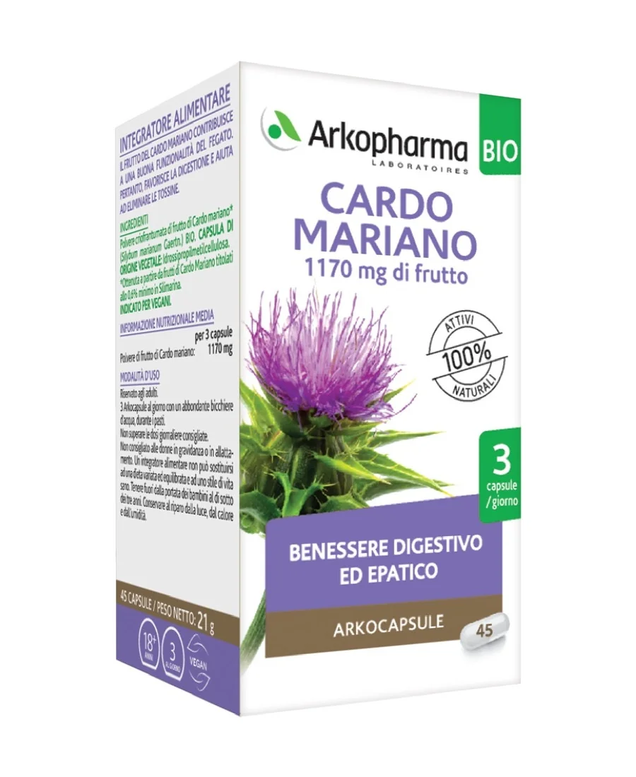 ARKOPHARMA AKOCAPSULE CARDO MARIANO BIO 45 CAPSULE