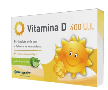 METAGENICS VITAMINA D 400 U.I. INTEGRATORE SISTEMA IMMUNITARIO E OSSA 84 COMPRESSE